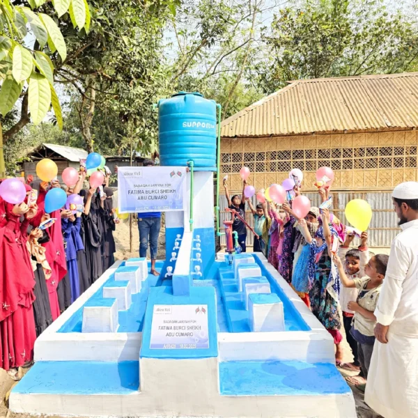 Electric pump and tank well for a mosque and school in Bangladesh
